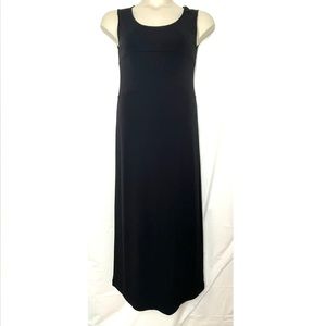 Y2K DKNY Petite Sleeveless Black Maxi Dress